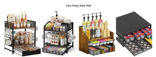 Swap your messy kitchen for your cup of coffee in 10 minutes (Miracle in the Small Universe!). A three-step coffee organizer that makes your morning routine simple