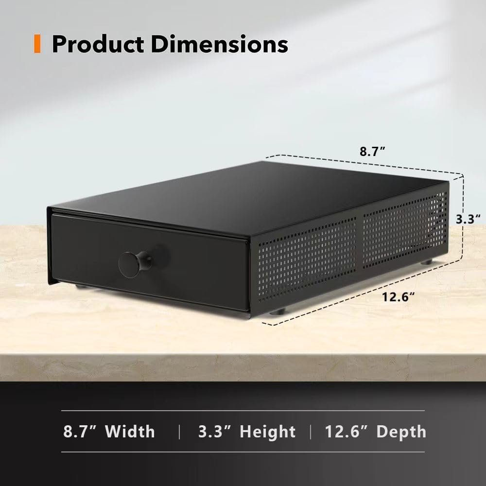 SICHEER K Cup Organization Storage Drawer Maker K Cup Holder Coffee Pod Organizer Stand Tray Counter Rack Countertop Maker Stand Capsules Compatible with Keurig Accessories Holds 24 Pods