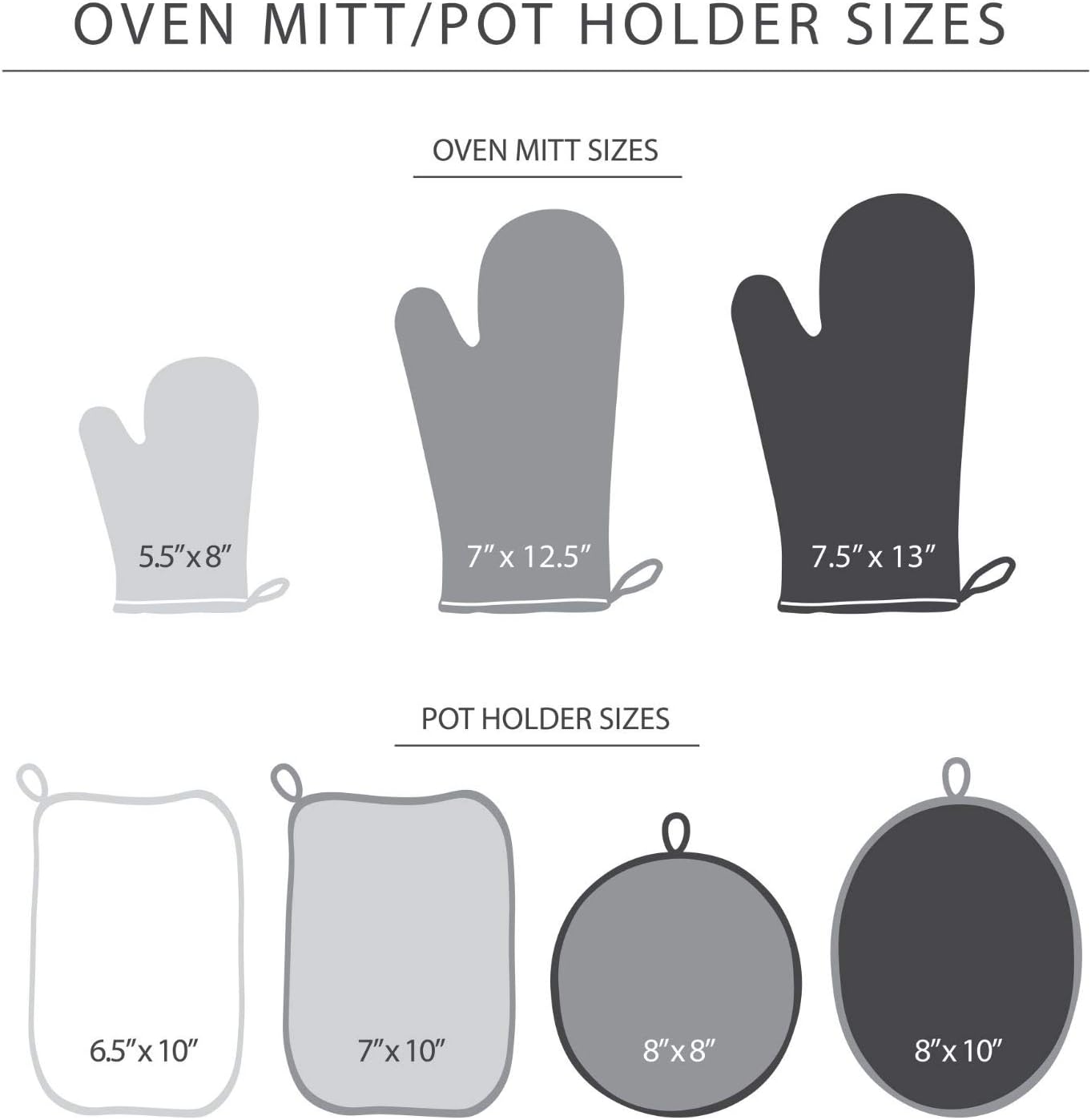 KitchenAid Asteroid Oven Mitt Set, 7"x12.5", Charcoal Grey, 2 Piece